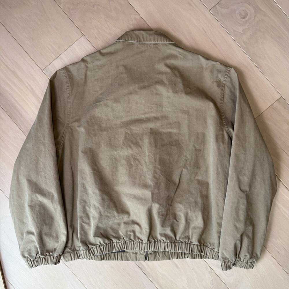 Vintage Polo Ralph Lauren Harrington Jacket XL Dark Khaki Lined Full Zip RRL - Picture 9 of 10